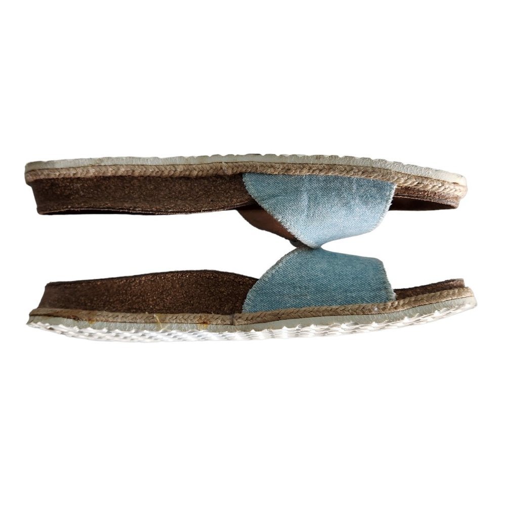 Birkenstock Papadillo Shoes Women's 10 Men's 8 Narrow Blue Madrid Slides Nubuck - Picture 9 of 11